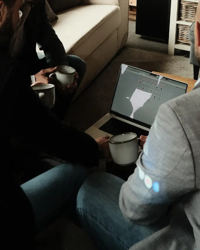 Coffee during a meeting